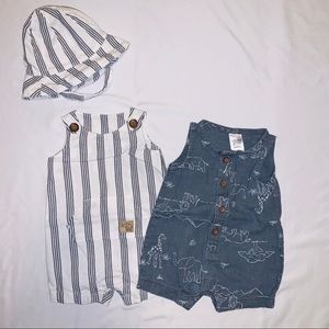 Carter’s | Newborn Baby Boy Rompers & Hat